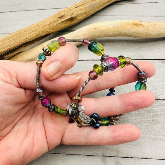 Vintage Tresca Beaded Wrap Bracelet Bohemian - Picture 6 of 6